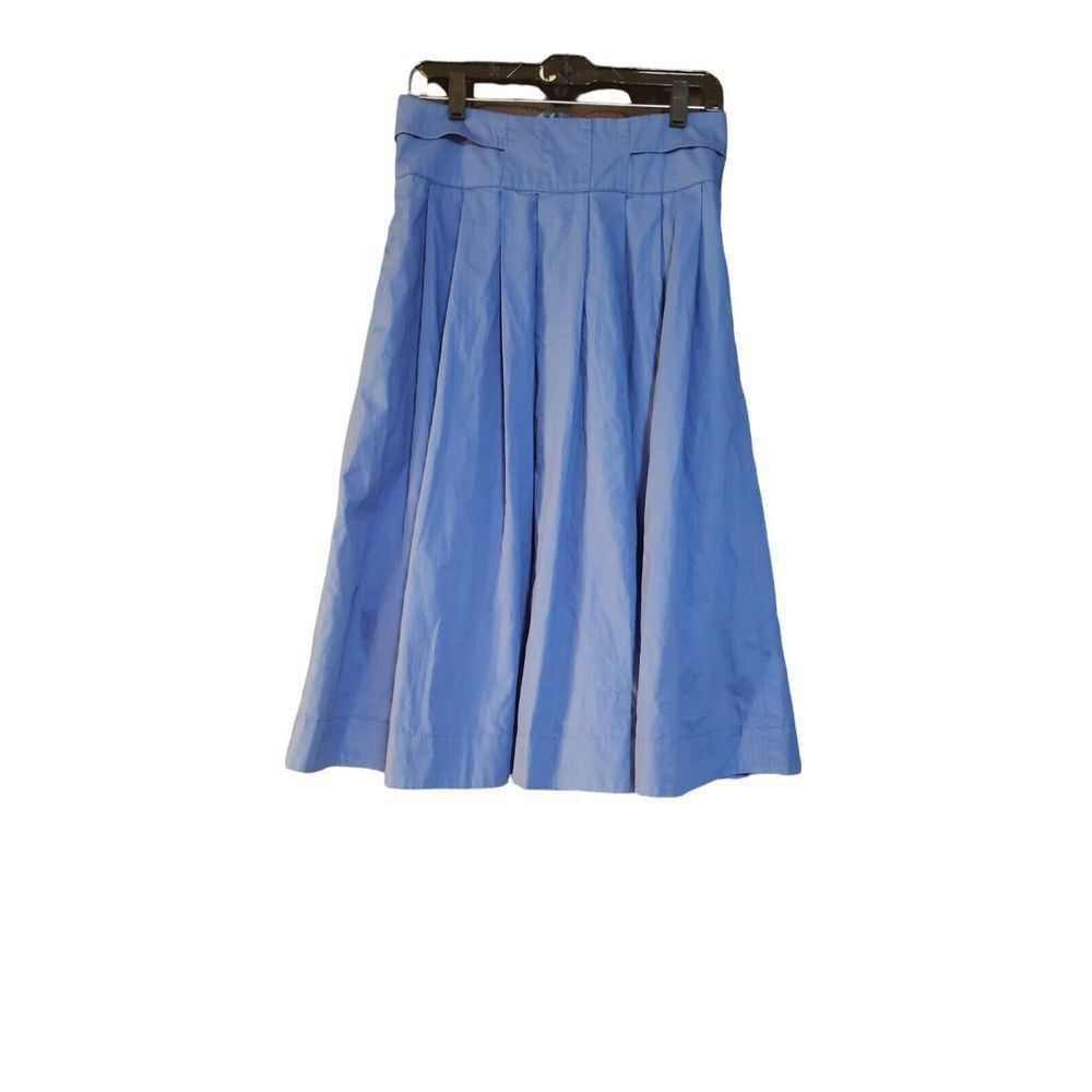 NWT Tulle A-Line Pleated Purple Skirt Large 100% Cotton Classic Designer Boho‎